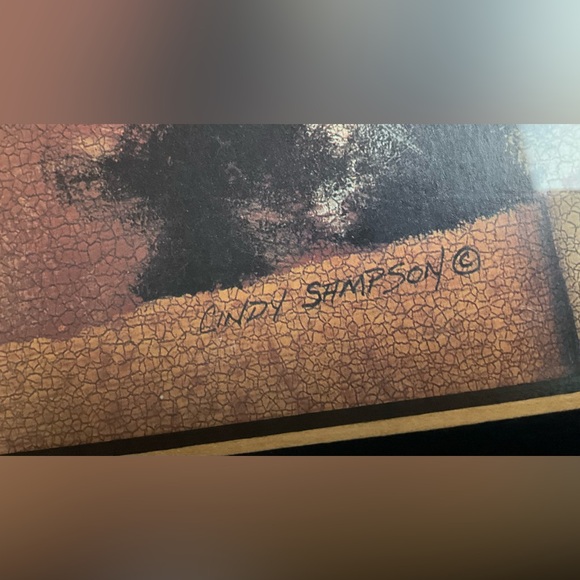 Vintage Calico Cat Print by Cindy Sampson - 1999 - Picture 4 of 8